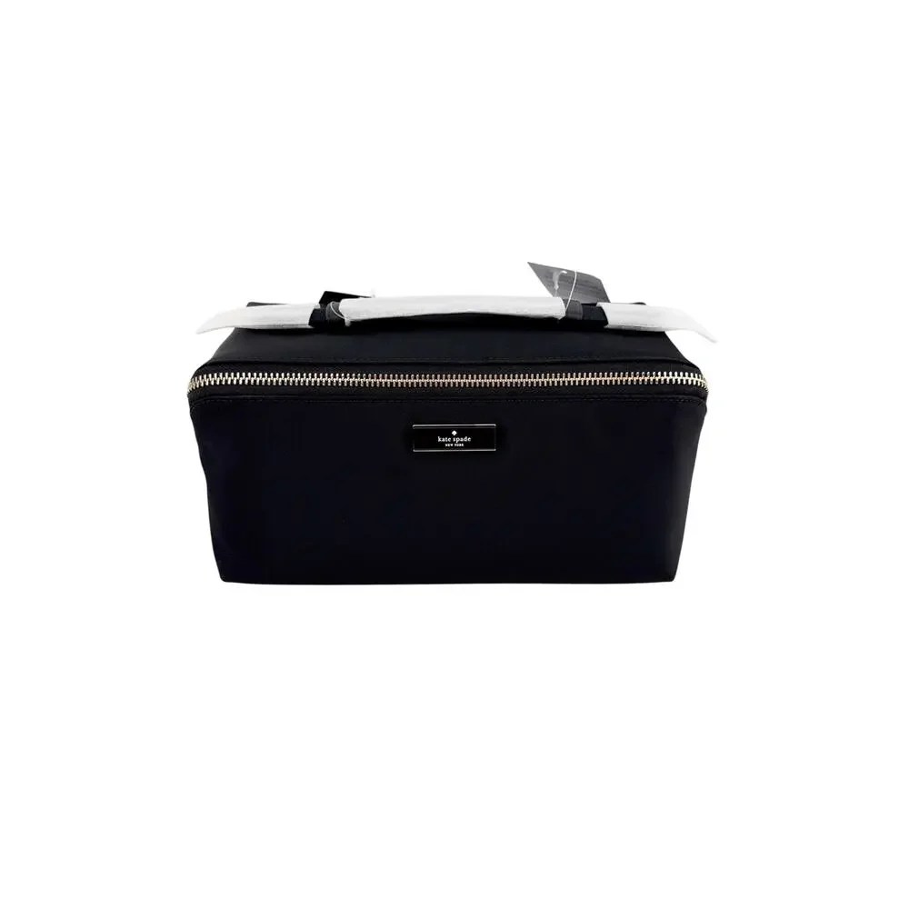 KATE SPADE New York Carter Nylon Travel Cosmetic Pouch in Black